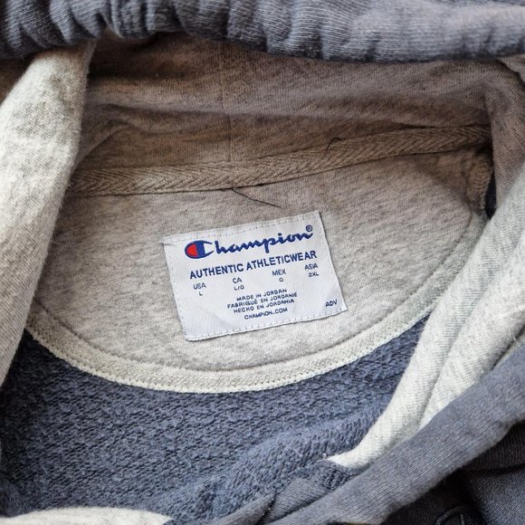 Men's Champion Hoodie In Blue Size Large - Picture 3 of 3